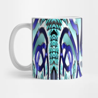 Fountain in Turquoise n Blue Mug